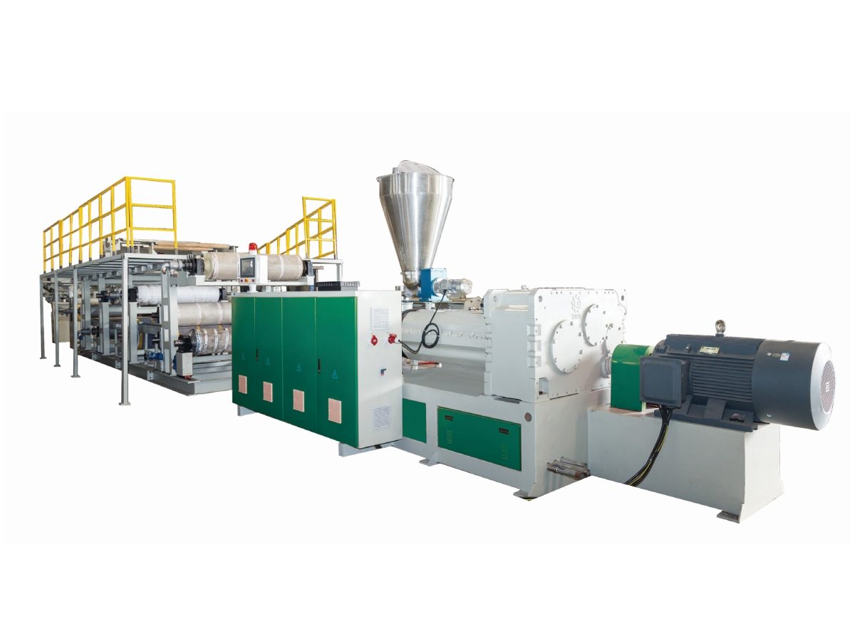 double-layer vinyl flooring production line