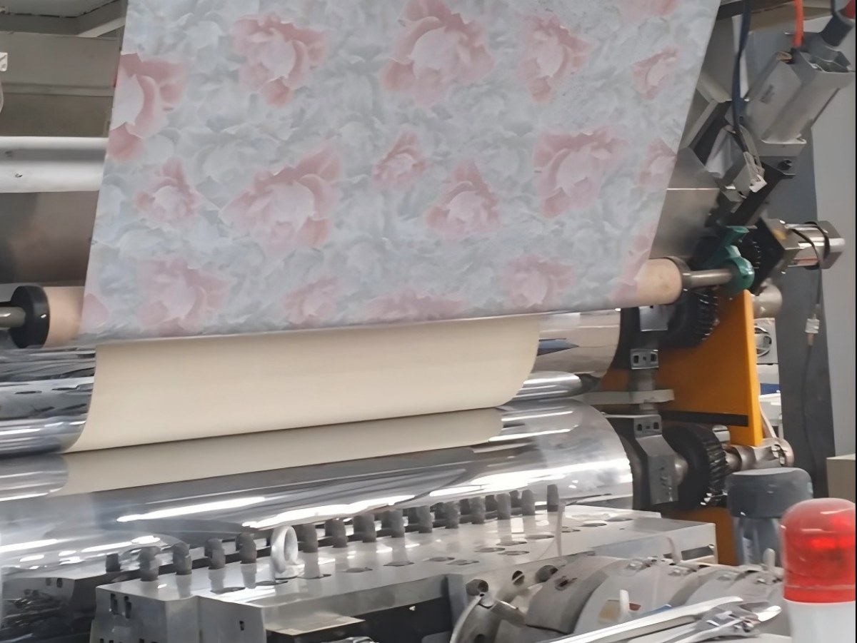 PVC imitation marble board production line