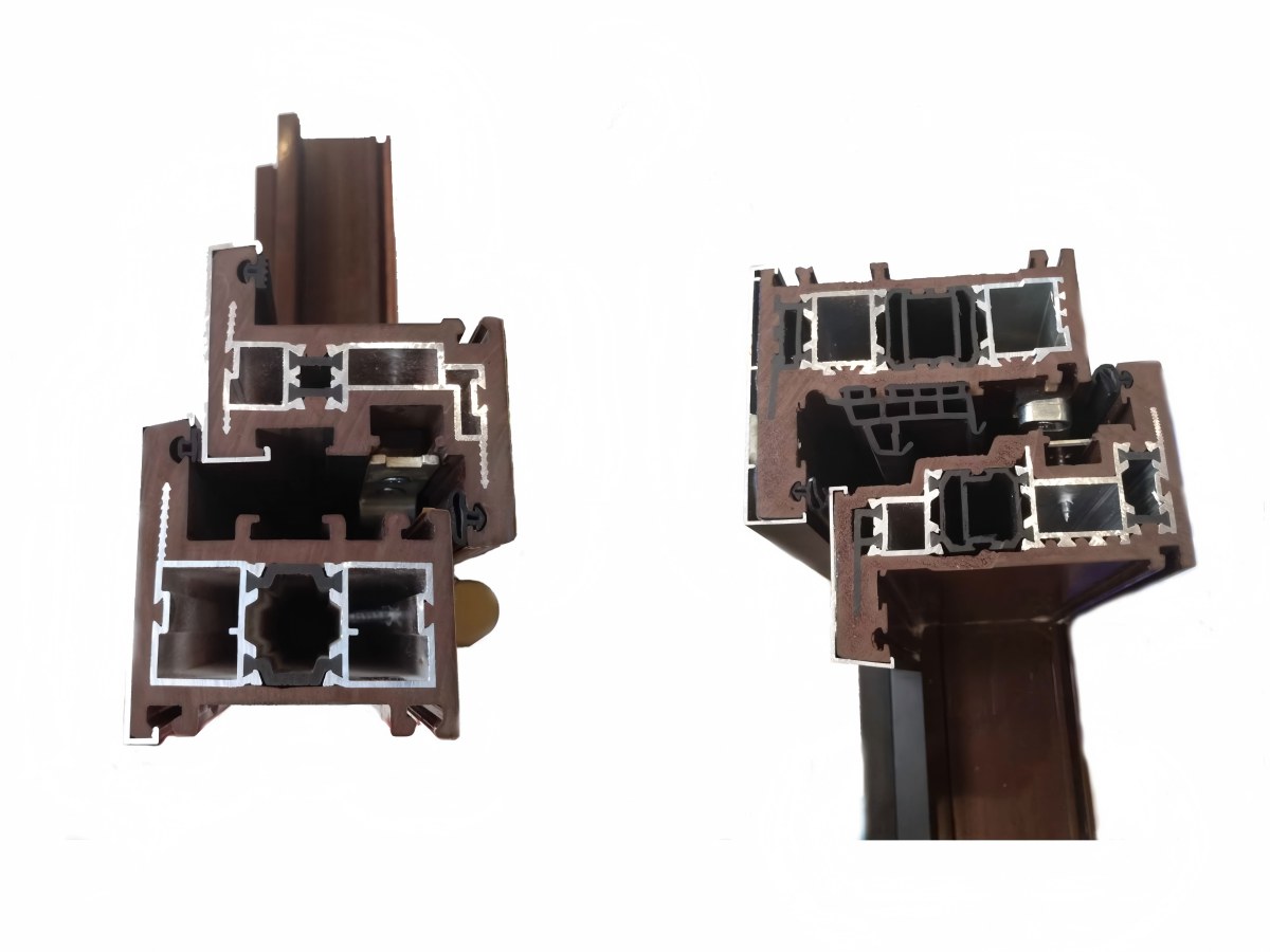 Ligne de coextrusion de profilés PVC-aluminium